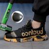 Steel Toe Anti-Puncture Men's Safety Shoes Reinforced Sole Slip Resistant Shoes Man Lightweight Breathable Men's Work Shoes