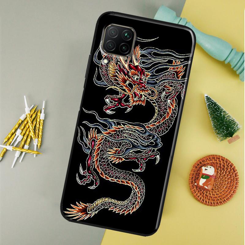 Chinese Dragon For Huawei Nova 9 10 SE Y91 Y61 Y90 Y70 Y60 Y72 12s 12i 11i 7i 8i P60 Pro P30 P40 Lite Case