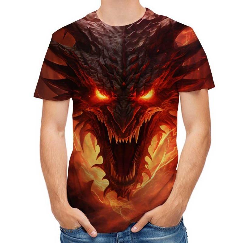 Мужская футболка повседневная с 3D-принтом в виде черепа, летняя повседневная футболка с коротким рукавом