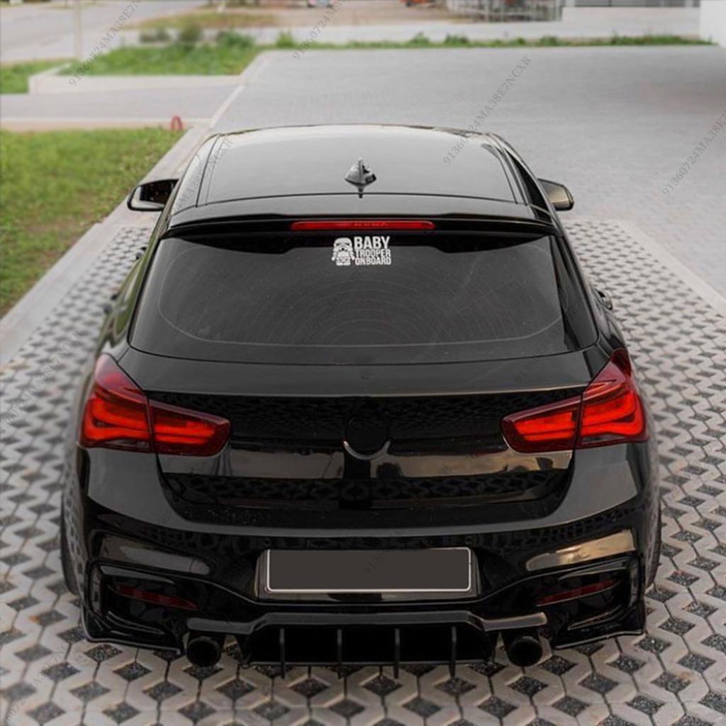 DF Style Rear Diffuser Bumper Lip For BMW 1 Series F20 F21 2015-2019 Deflector Tuning Accessories Spoiler