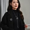 Autumn And Winter Long Necklace Femininity Versatile Flower Tassel Pull Sweater Chain Can Be Used As Corsage Wear More