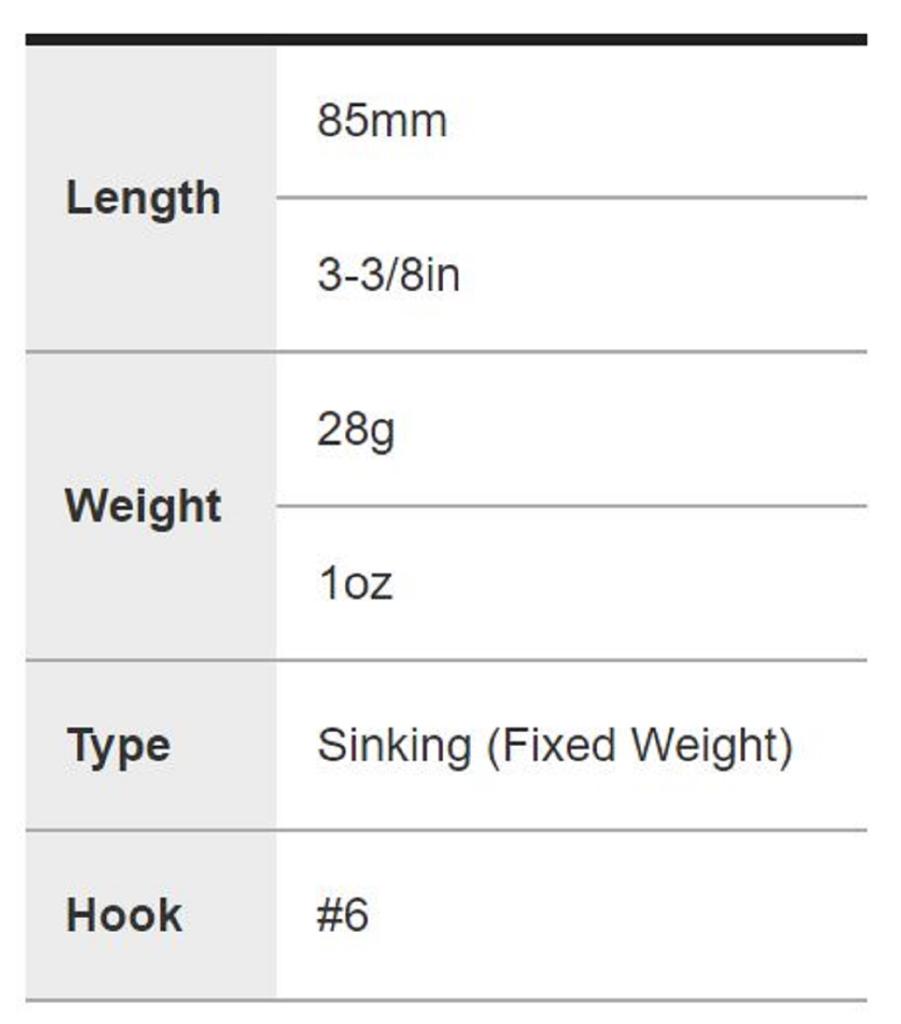 DUO Press Bait 85 Lipless Тонущая приманка AHAZ323 (7460)