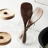 Rice Spoon Black Walnut Wood Spoon Rice Scooper Paddle Kitchen Cooking Spoon Spatula Potato Serving Scoop Quality Wooden Utensil