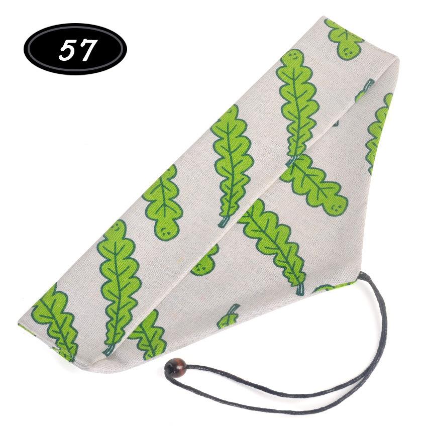 Cotton Linen Drawstring Cutlery Pouch Japanese Retro Portable Utensil Holder for Chopstick Spoon Outdoor Picnic