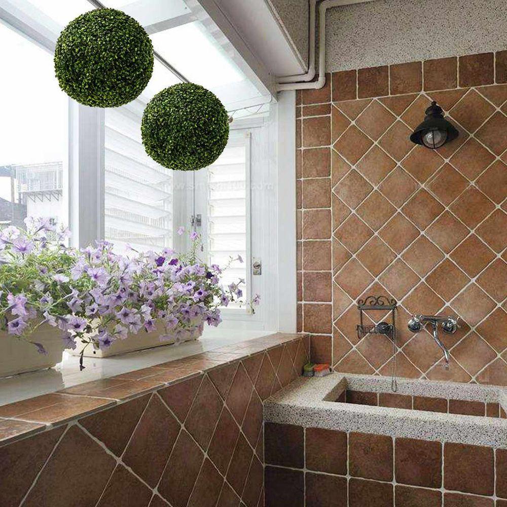Plastic Diy Yard Hotel Wedding Home Leave Ball Artificial Plant Garden Decoration Grass Ball