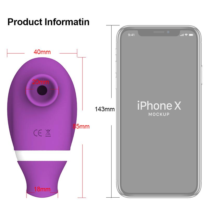 2 in 1 Clit Sucker Vibrator for Women Sucking Licking Double Stimulation Nipples Massagers Tongue Sex Toy Female Adult