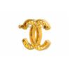 Chanel Классическая полая брошь с двойным логотипом C, золотая