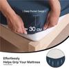 2025 Single/Full/Queen/King Solid Color Fitted Sheets King Size Mattress Protector Bed Cover Bed Sheets Bedsheet Solid Bedspreads 100% Waterproof