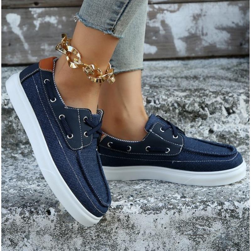 Новые темно-синие повседневные туфли Женские вулканизированные туфли Холщовые туфли Слипоны Кроссовки Удобные Легкие Балетки Кроссовки