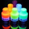 Светящаяся в темноте акриловая краска, 8 ярких цветов (60мл/2унции)Сделай сам УФ-неоновая краска для творчества Долгое свечение Флуоресцентная краска Идеальная