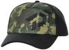 Рыболовная кепка с вышитым логотипом, зеленая камуфляжная x черная, бесплатно DC-9121W