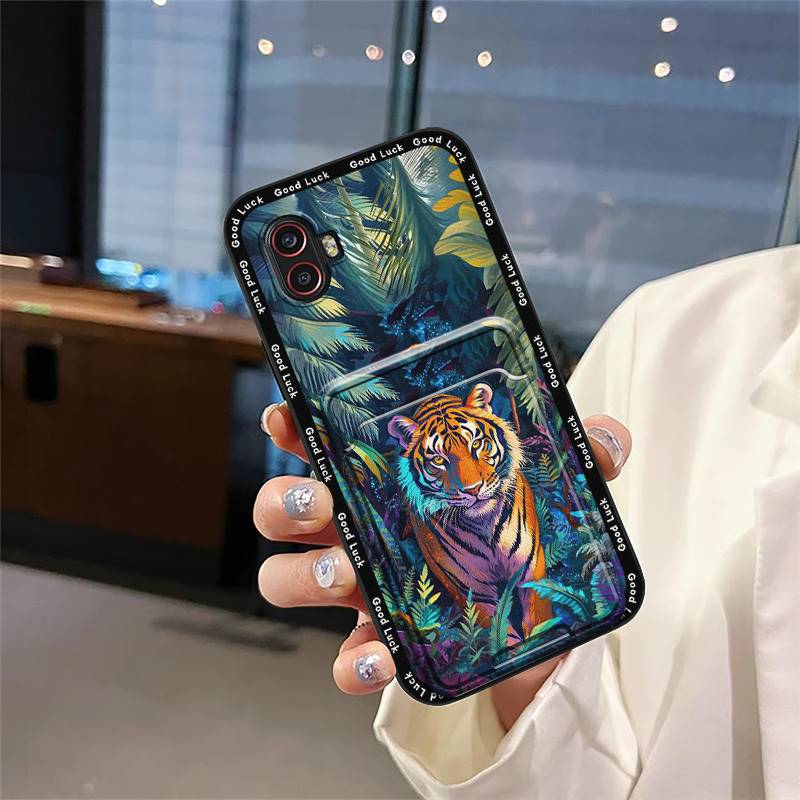 Мультяшный силиконовый чехол для телефона Samsung Galaxy Xcover6 Pro/SM-G736U/B Сумка для карт TPU Задняя крышка Прочный модный дизайн