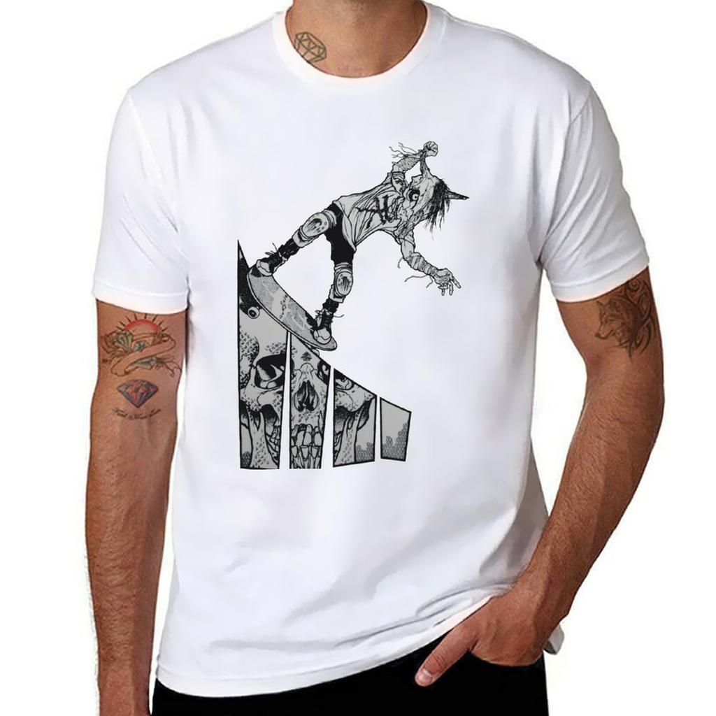 cotton shirt men brand 100% t shirts t Pushead Fearless with T-Shirt luxury prints