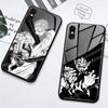 Case For iPhone XS Max XR X 8 7 6 14 Plus 13 12 11 14 Pro Max SE Mini Glass Cover Manga Jujutsu Kaisen Itadori Yuji Gojo Satoru