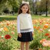 Girl's round neck sleeveless spring and autumn, comfortable, refreshing and cute vest for middle-aged children