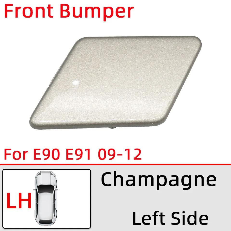 Headlamp Washer Nozzle Cover For BMW 320 325 328 330 335 E90 E91 LCI 2005-2008 2009-2012 Car Headlight Water Spray Lid Painted