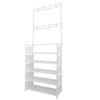 Hallway Coat Rack Organizer Entrance Plus Nyana Home 5 Shelves Shoe Rack 20 Pairs 8 Hangers 169x60x28cm