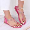 Летние сандалии для женщин 2024 Модные балетки с острым носком Женские повседневные сандалии Женские шлепанцы Римские на низком каблуке Женские сандалии