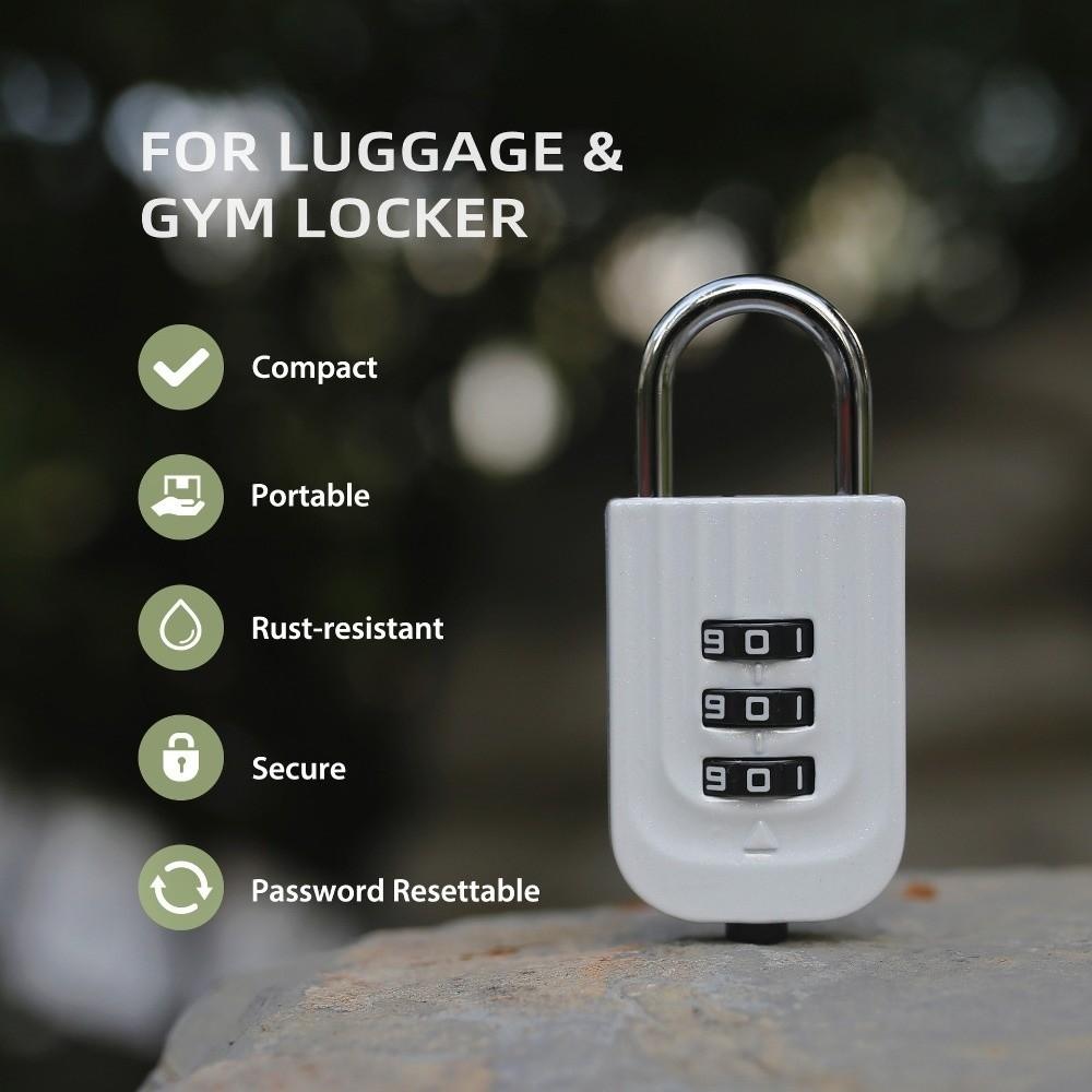 Secure Dormitory Cabinet  Padlock Anti-theft Luggage Combination Lock  Travel Outdoor Tools