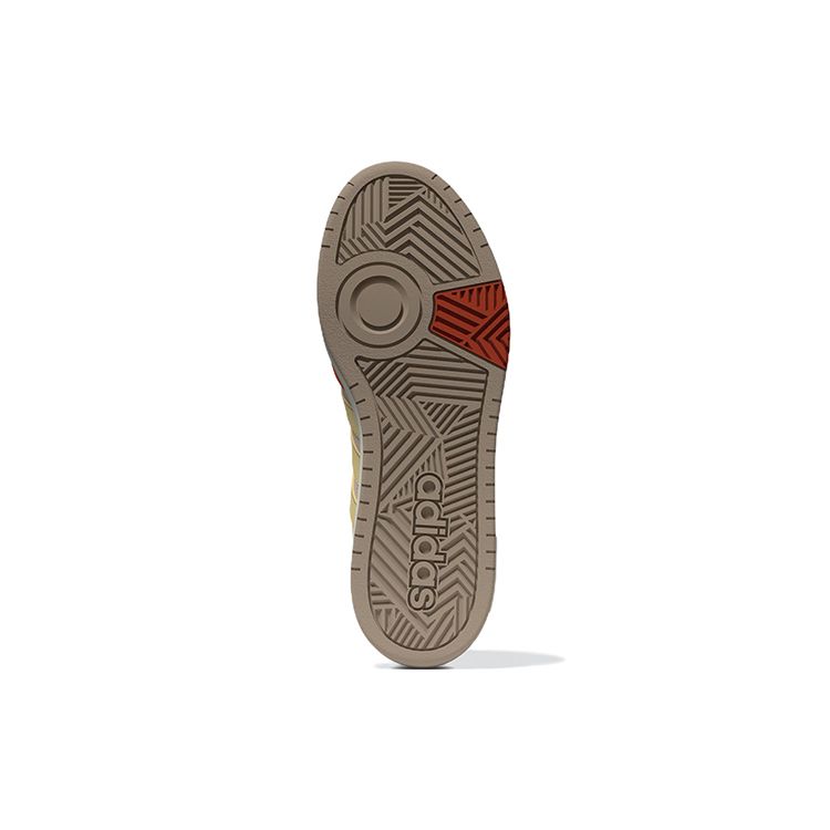 adidas Кроссовки Neo Hoops 3.0 Mid Прочные Кроссовки с Высоким Голенищем Женские Кроссовки Оранжевый Желтый FZ6573