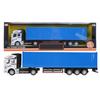 Cersalt Car Toy Vehicle, 1:48 Container Truck Model Toy Alloy Container Truck Model Simulation Children's Container Truck Model, Cargo Truck (Blue,