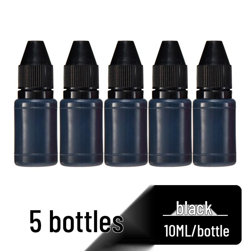 Быстросохнущая светочувствительная штемпельная подушка с чернилами для штампов - Красный, Черный, Синий, Фиолетовый, Зеленый Несмываемые чернила