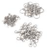 200 шт. набор брелоков цинковый сплав глянцевый серебряный портативный набор брелоков для подвешивания фотографий ожерелье Makin