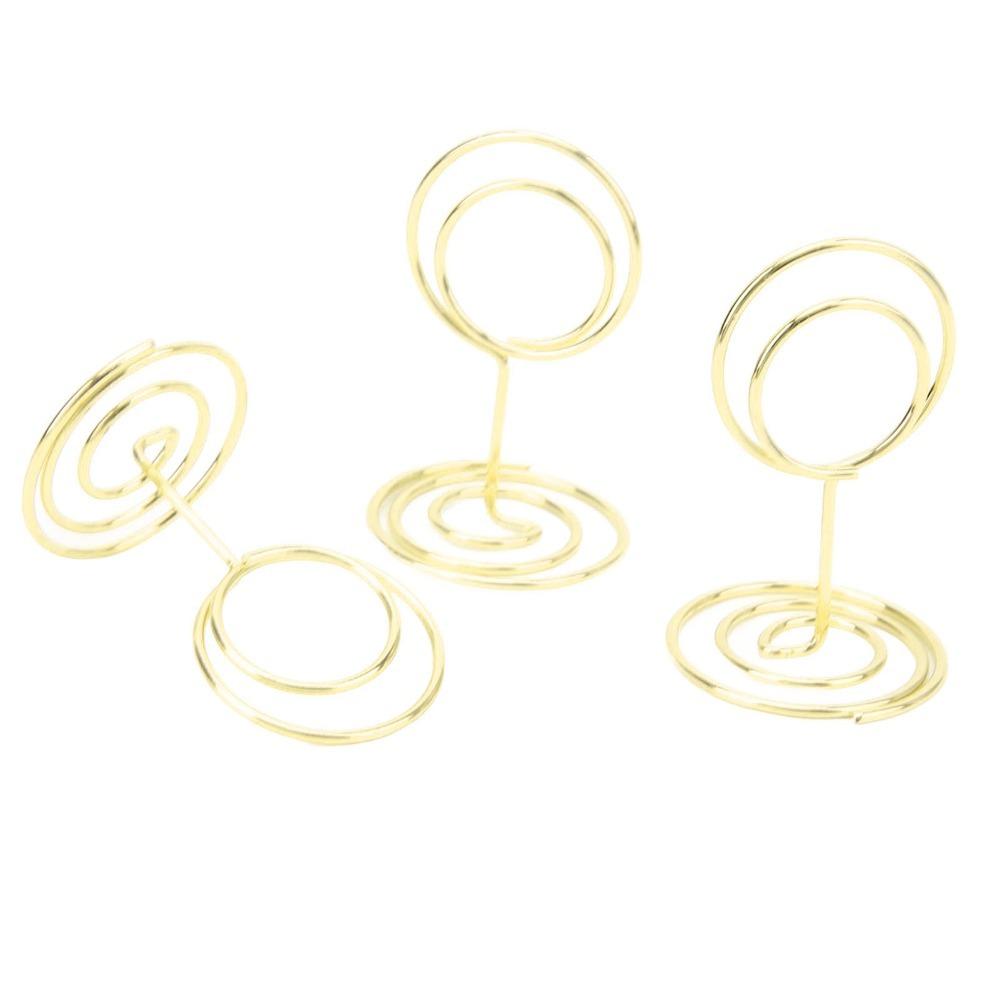 20Pc Gold/Rose Gold Table Number Stands Round Shaped Table Number Holder Anniversary Party