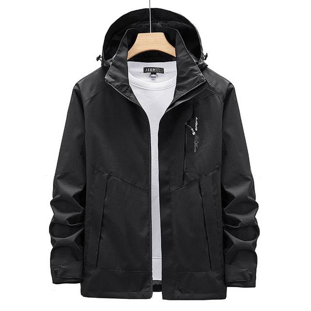Плюс размер 8xl Размер 8xl 7xl 6xl Мужская водонепроницаемая куртка Мужские уличные куртки Большая осенне-зимняя ветрозащитная верхняя одежда Ветровки Пальто Мужское
