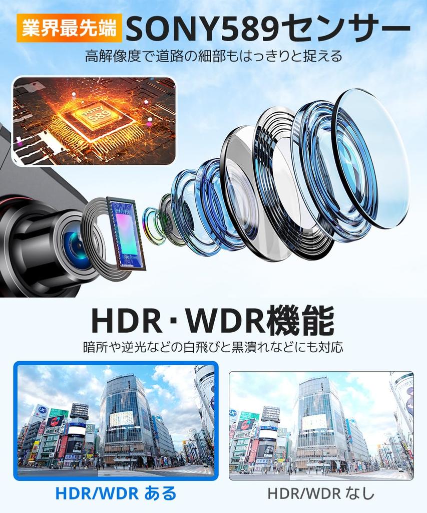 Видеорегистратор Обновленный 4K HD Большой Передний и Задний WDR Широкий Угол Обзора Full HD Сенсорный Светодиодный Сигнал Цифровое Зеркало Заднего Вида Циклическая Запись Аварийное Влияние Парковка Специальная SD