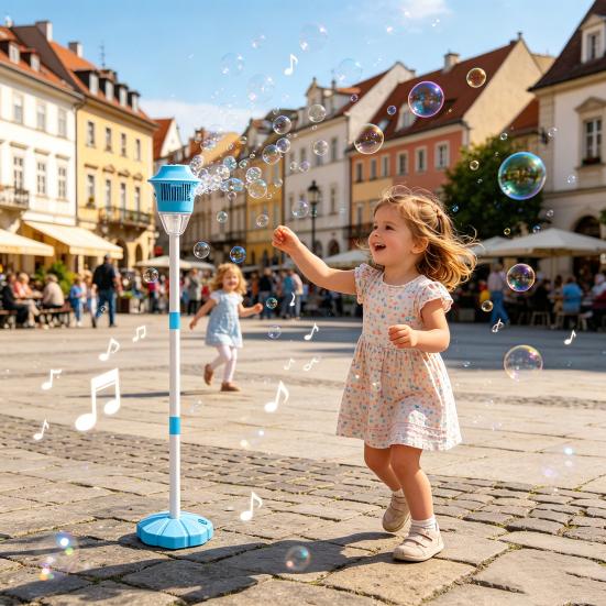Bubble Kids Vertical Bubble 46 Inch Machine for Maker with Adjustable Height