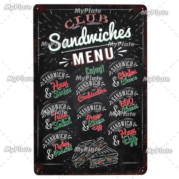 Foods Fruit Vintage Metal Sign Tin Sign Vintage Cafe Decoration Plaque Home Wall Decor Bar Sign Home Decor Poster Drop Shipping
