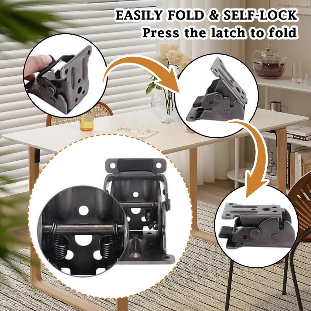 Обеденный стол Соединительная ножка Складная петля Мебель Обеденный стол Складной кронштейн 90 градусов