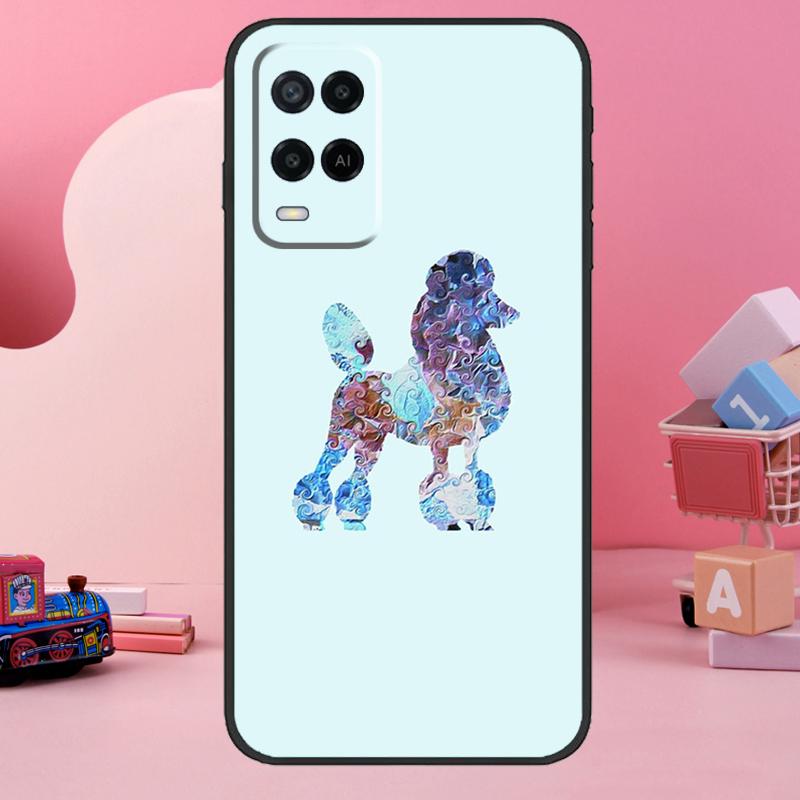 Poodle Dog Cartoon Case For Oppo A98 A78 A18 A38 A58 A60 A80 A40 A77 A57 A17 A74 A54 A94 A96 A76 A16 A15 A5 Pro