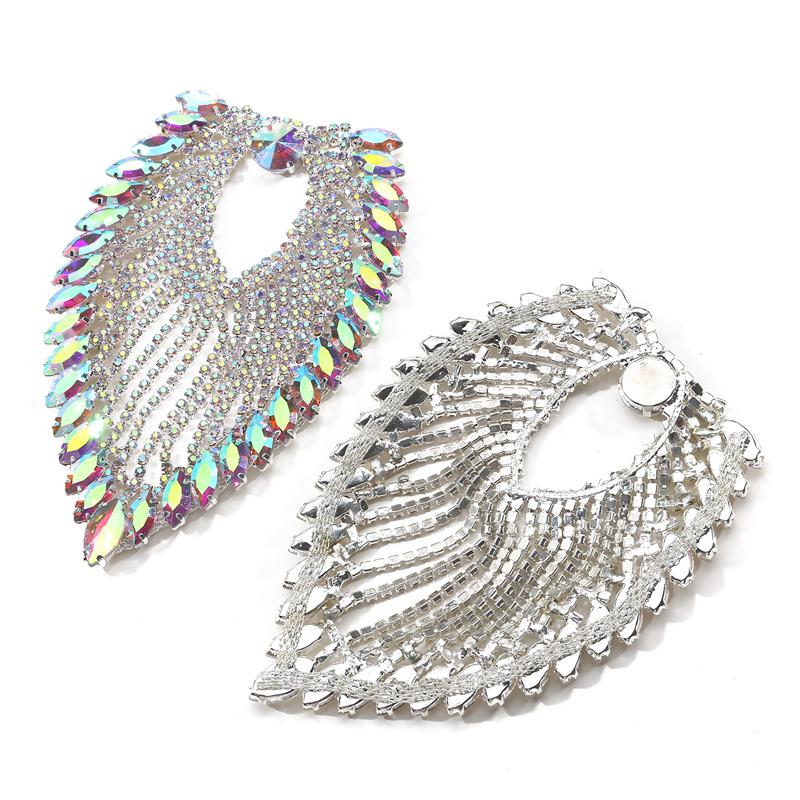 Brooch Business Suit Accessories V-neckline Evening Dress Rhinestone Shoulder Badge Men Women Shoulder Board