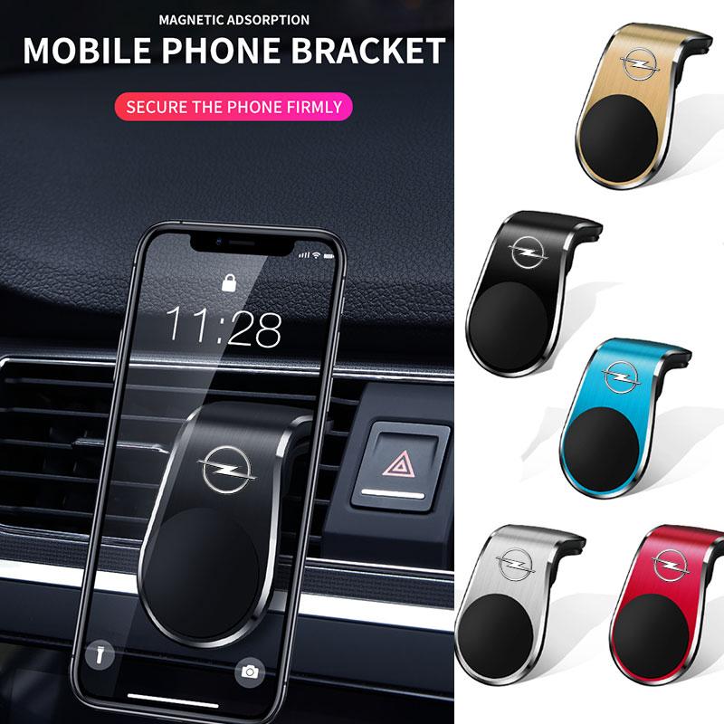 Car Phone Holder Air Vent Magnet Mount GPS Stand For Opel insignia Astra H G J Antara vectra Vivaro corsa c d zafira b Styling LA7