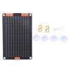 Solar Panel 15W 5V 2A Dual Type C Output Monocrystalline Silicon Portable Solar Panel Charger for Phone Camera Tablet