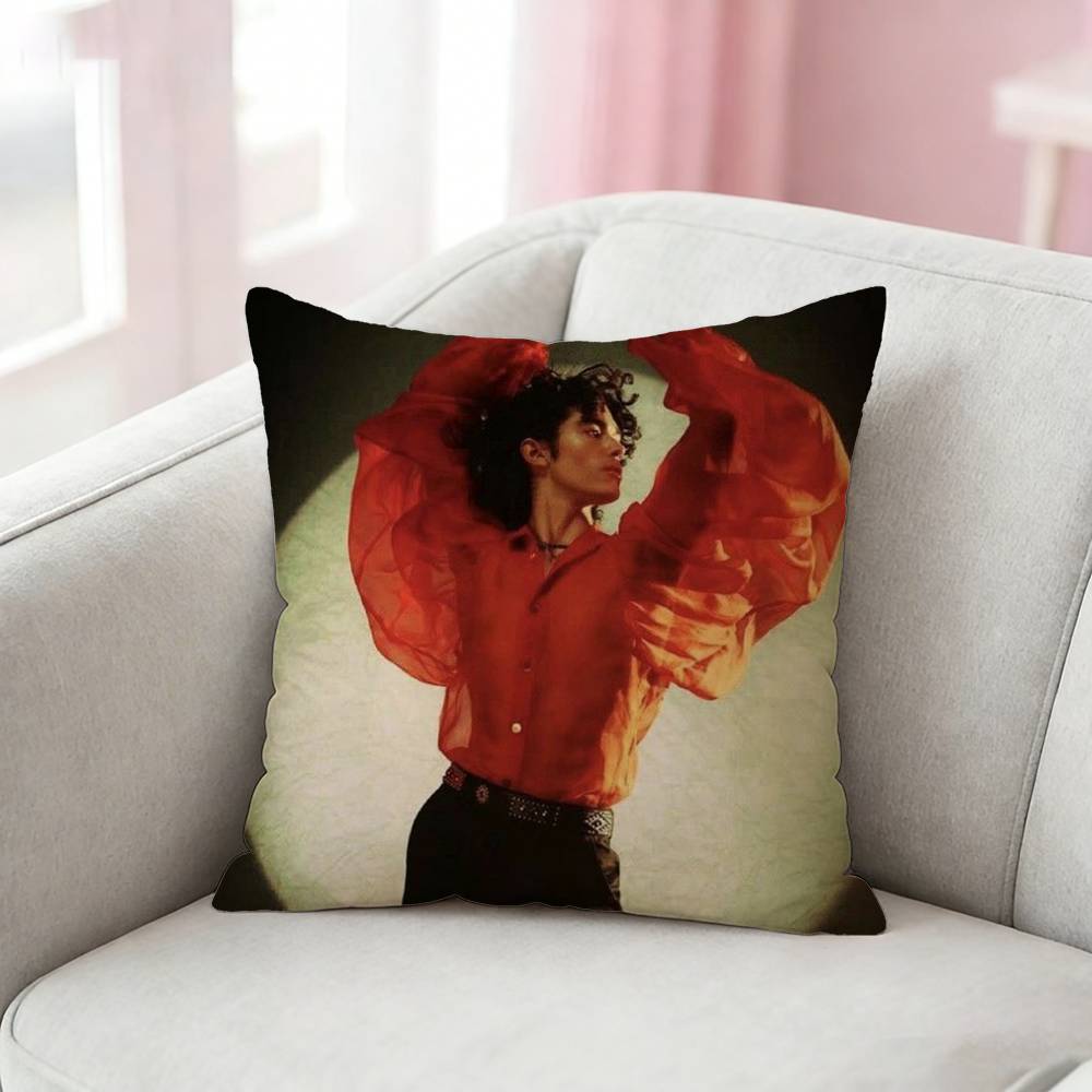 CConan Gray Wishbone Pillow Case Pattern Printed Pillowcase For Living Room Sofa Cushion Cover