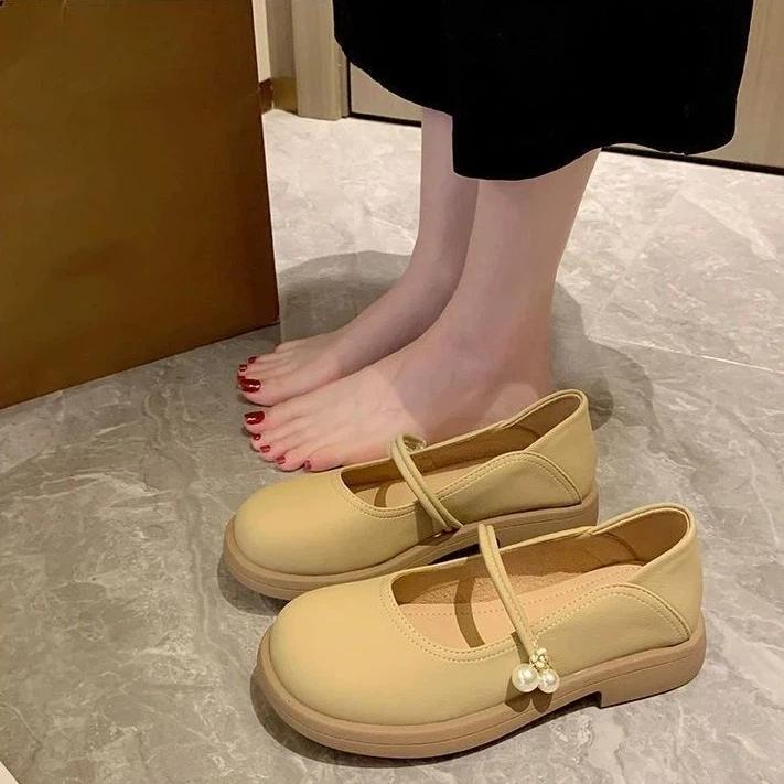 Soft Leather Women's Flat Sole Single Shoes, Summer And Autumn Small Leather Shoes