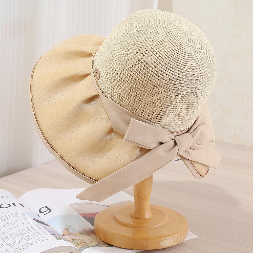 New big eaves sun protection hat women's summer UV protection sun hat outdoor versatile face small bucket hat