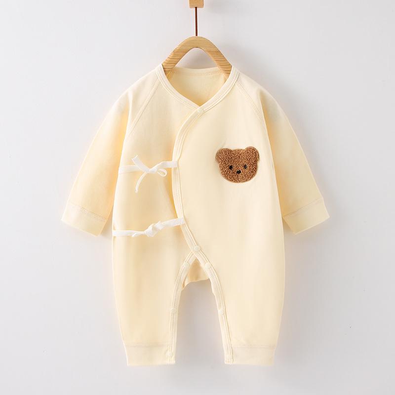 Весенний хлопковый ромпер для новорожденных - Боди с длинным рукавом для девочек