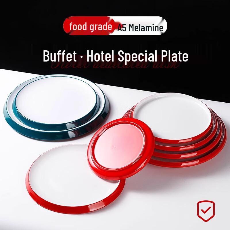 Nordic Melamine Round Dinner Plate