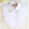 Women's Fake Collar Tie Solid White Lapel Necklace Decoration Detachable Collar Female Shirt Collar Blouse False Collar