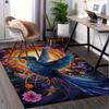 1pc. Colorful Hummingbird Floral Rug for Home Decor, Office Carpet, Chair Cover, Outdoor Mat Gift