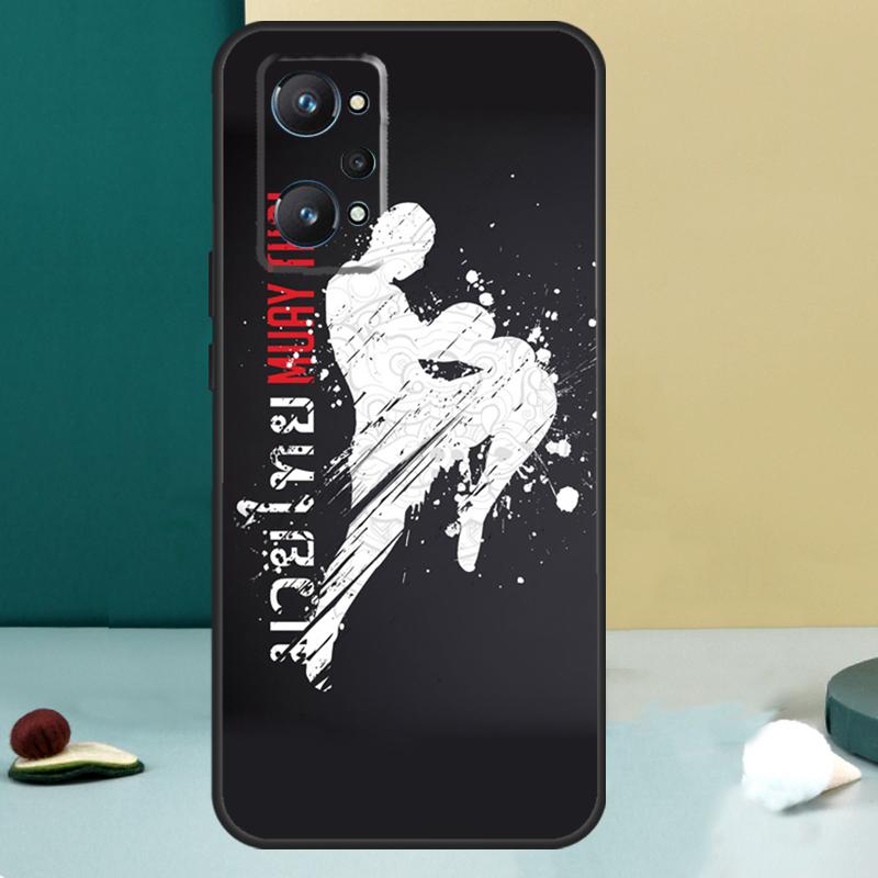 Кейс для Realme GT 6T 5 6 GT 7 Pro C67 C75 C61 C55 C53 C51 C21Y C25S 10 11 12 13 14 Pro Plus с изображением Боевой Муай Тай Кикбоксинг