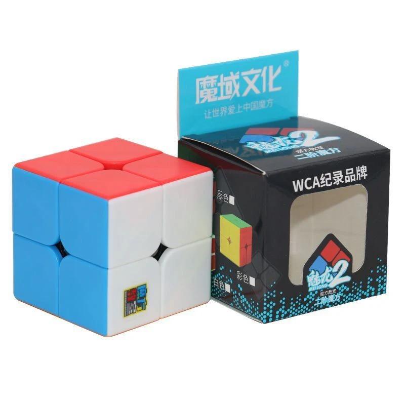 [ECube] MoYu Meilong 2x2 Карманный кубик Рубика без наклеек Магический кубик Игрушка-антистресс Обучающий Подарок для Детей и Взрослых