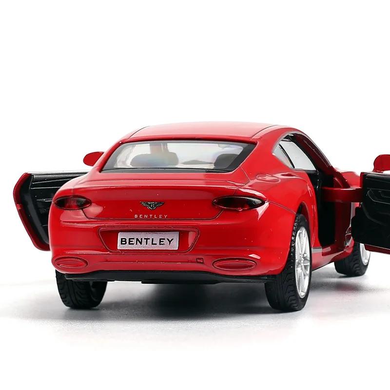 1:36 Металлическая литая модель автомобиля Bentley Continental GT Игрушки Коллекция Рождественский подарок Офис Домашнее украшение F220