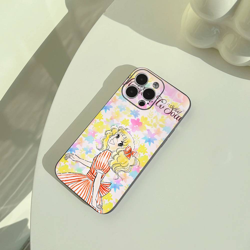 Classic Cartoon-Sweet C-andy C-andy Phone Case For iPhone 17,16,15,14,13,12,Pro Max, Lightweight and practical Soft Black Cover
