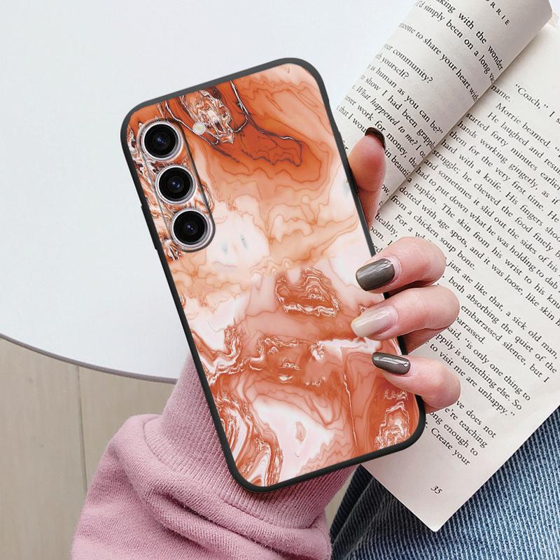 Чехол для Samsung A55 5G Задняя крышка Защитный силиконовый Funda Модный Мраморный Каменный Текстурный Coque для Samsung Galaxy A54 A56 Capa