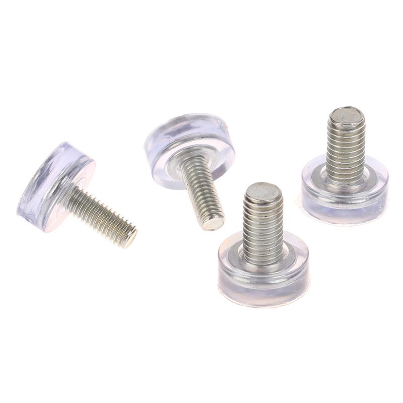 10 шт. прозрачная железная пластиковая мебель стол стул ножки регулируемые выравнивающие скользящие накладки M6 M8 винты в противоскользящих накладках для ног